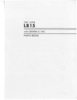 okuma cnc lathe lb10 parts book|okuma lb15 manual pdf.